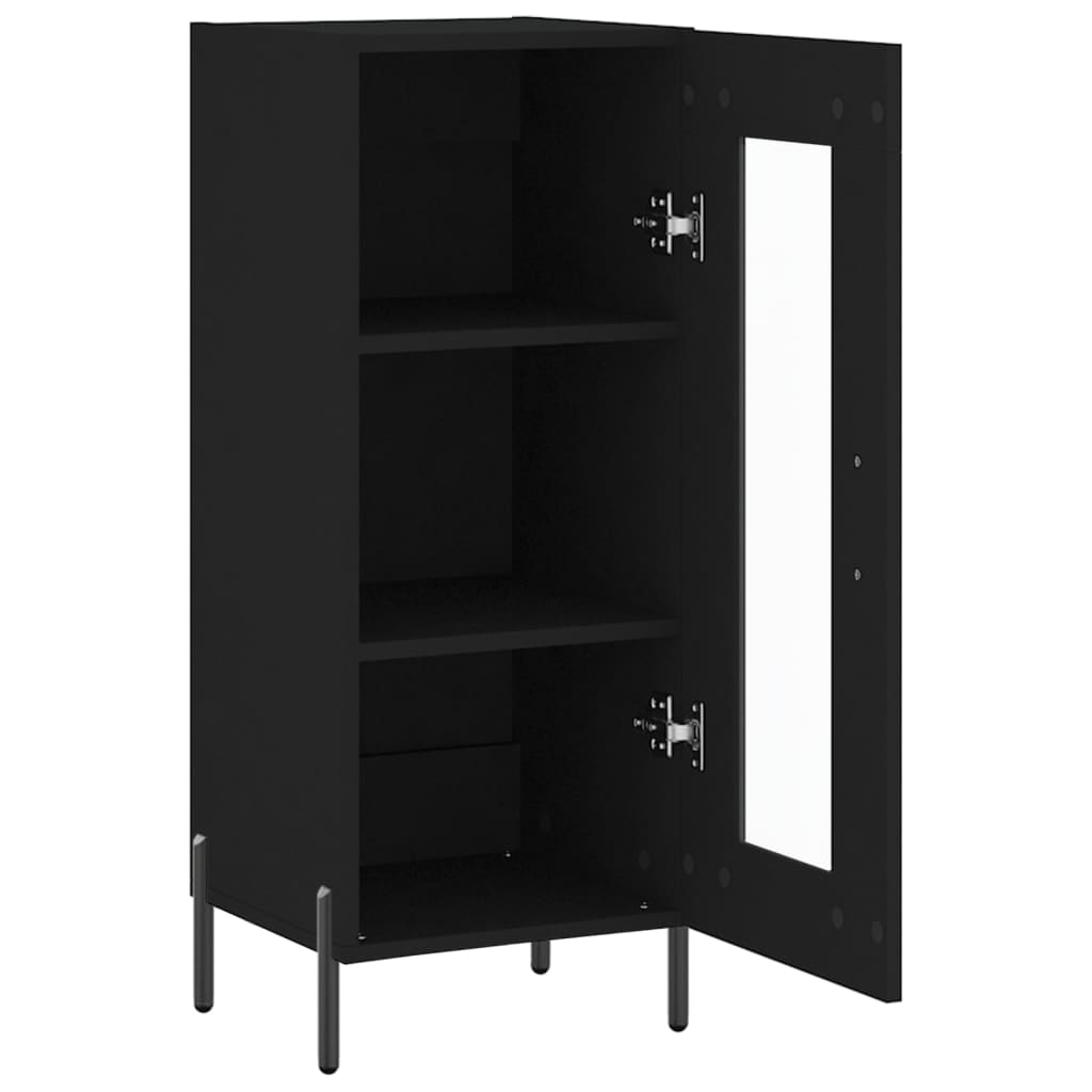 Buffet Noir 34,5x34x90 cm Bois d'ingénierie - XIOS