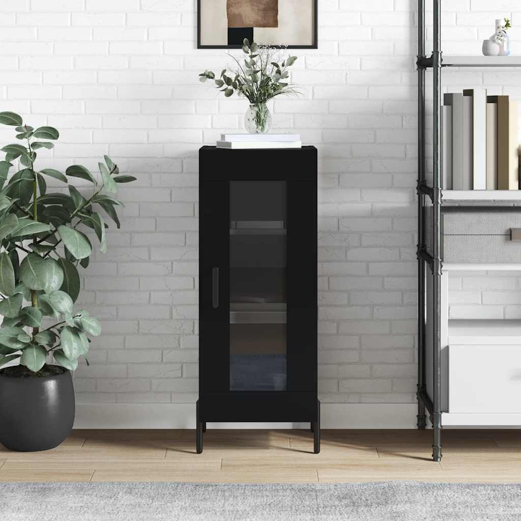 Buffet Noir 34,5x34x90 cm Bois d'ingénierie - XIOS