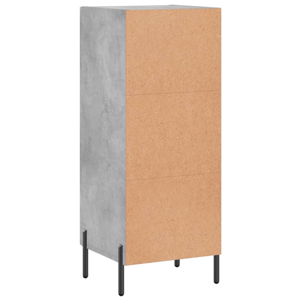 Buffet Gris béton 34,5x34x90 cm Bois d'ingénierie - XIOS