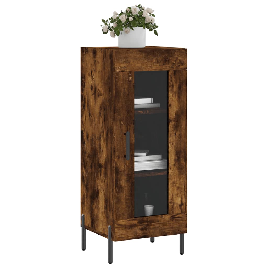 Buffet Chêne fumé 34,5x34x90 cm Bois d'ingénierie - XIOS