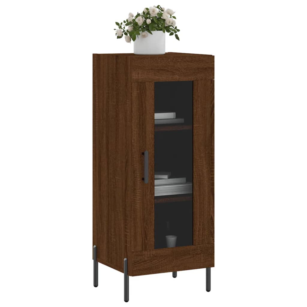 Buffet Chêne marron 34,5x34x90 cm Bois d'ingénierie - XIOS
