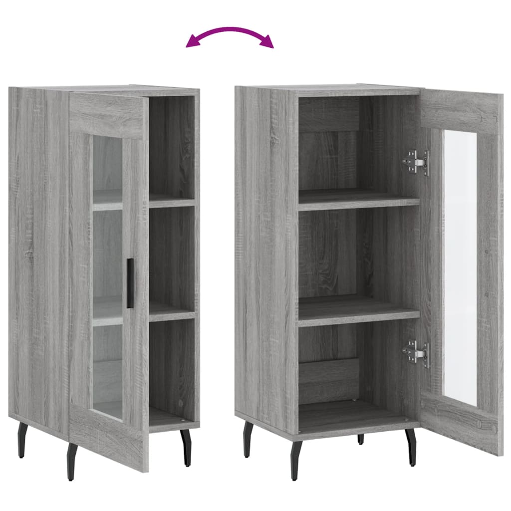 Buffet Sonoma gris 34,5x34x90 cm Bois d'ingénierie - XIOS