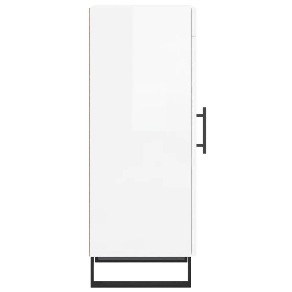 Buffet Blanc brillant 34,5x34x90 cm Bois d'ingénierie - XIOS
