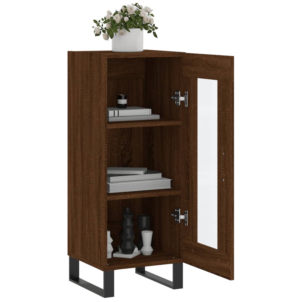 Buffet Chêne marron 34,5x34x90 cm Bois d'ingénierie - XIOS