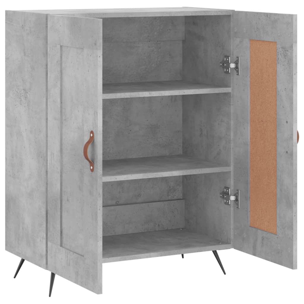 Buffet gris béton 69,5x34x90 cm bois d'ingénierie - XIOS