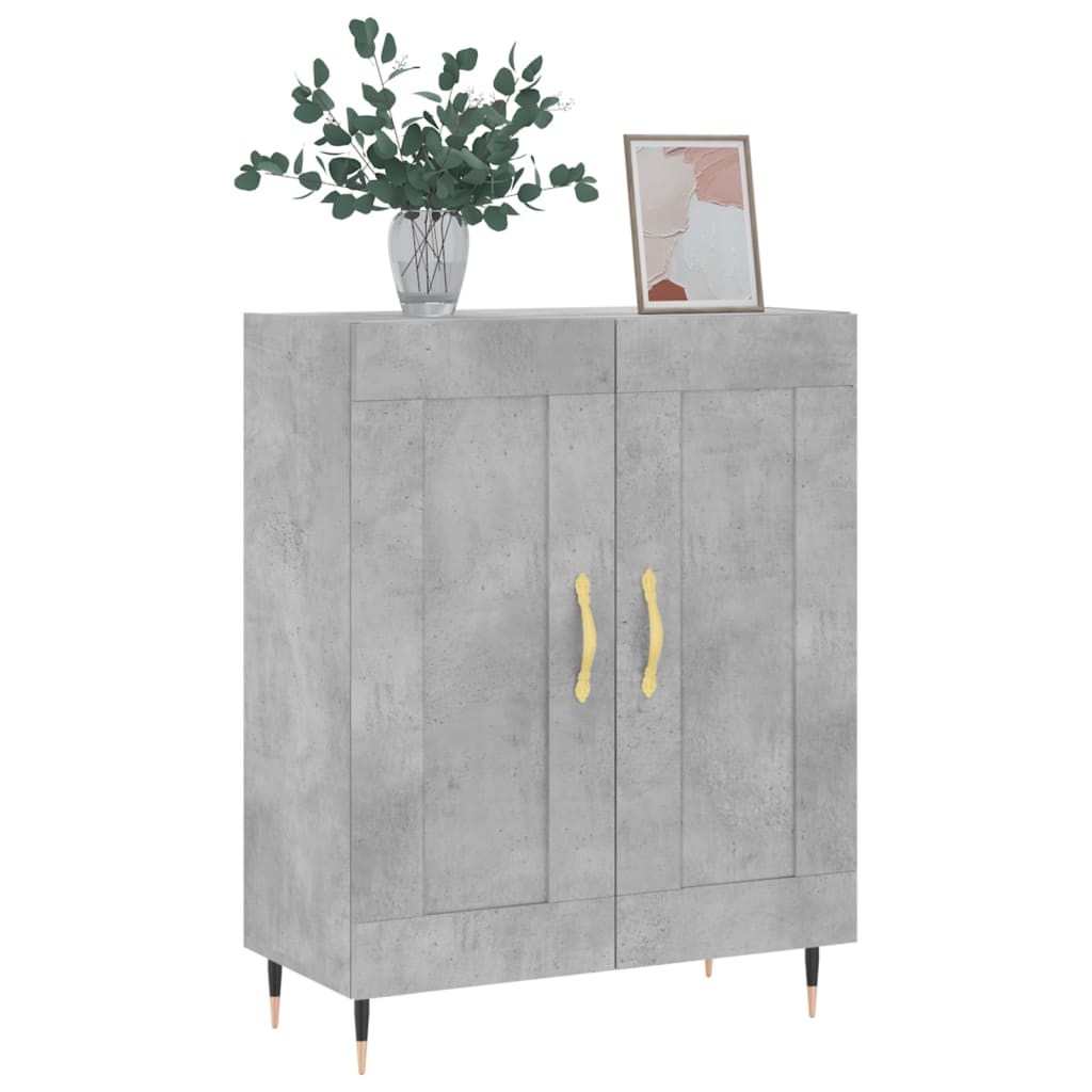 Buffet gris béton 69,5x34x90 cm bois d'ingénierie - XIOS