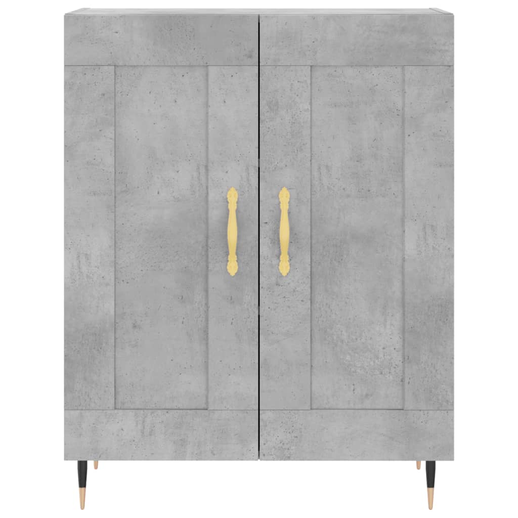 Buffet gris béton 69,5x34x90 cm bois d'ingénierie - XIOS