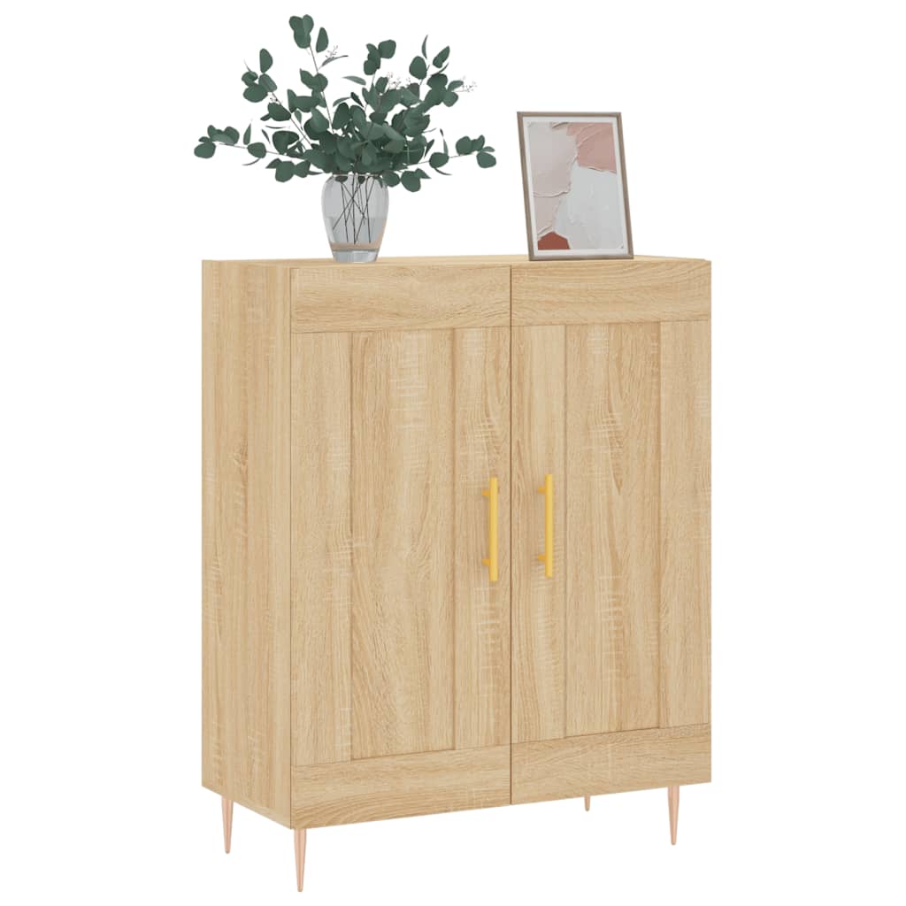Buffet chêne sonoma 69,5x34x90 cm bois d'ingénierie - XIOS