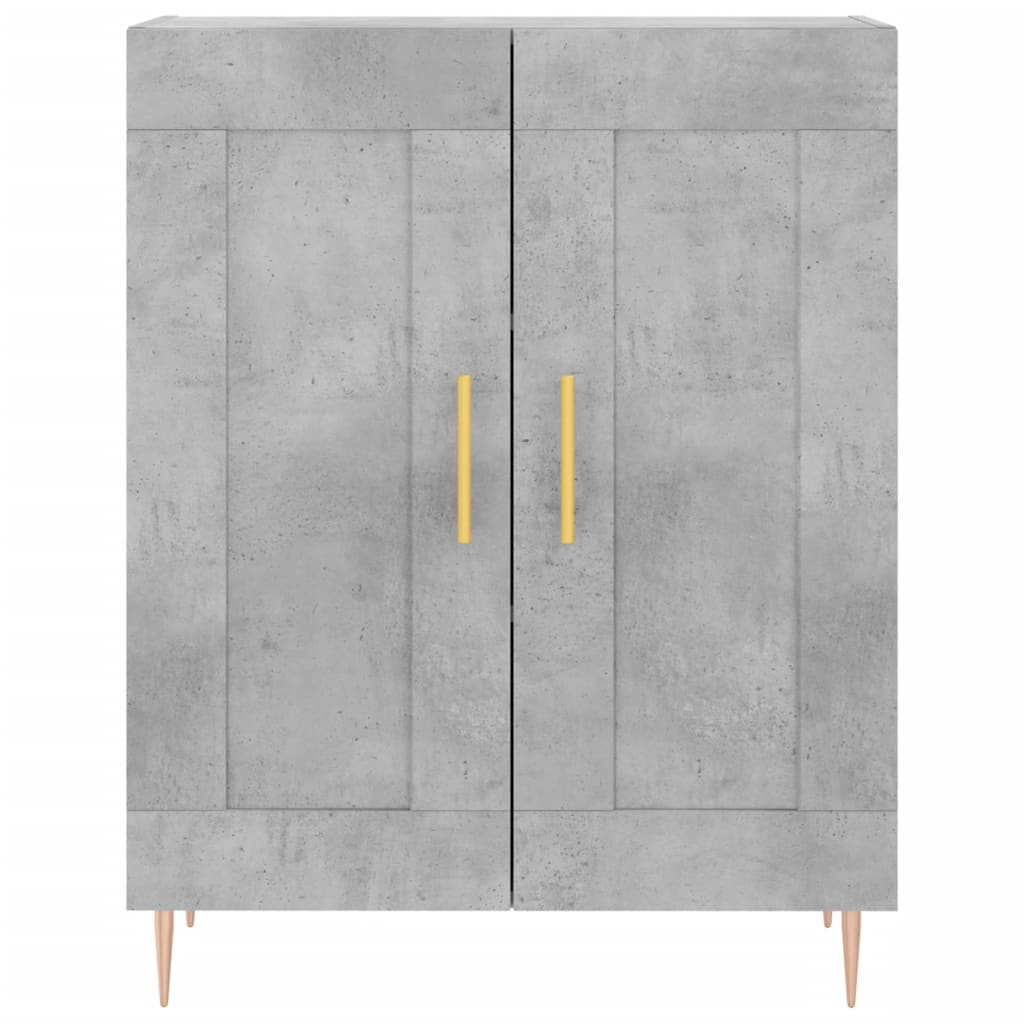Buffet gris béton 69,5x34x90 cm bois d'ingénierie - XIOS