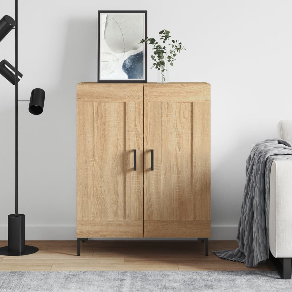 Buffet chêne sonoma 69,5x34x90 cm bois d'ingénierie - XIOS