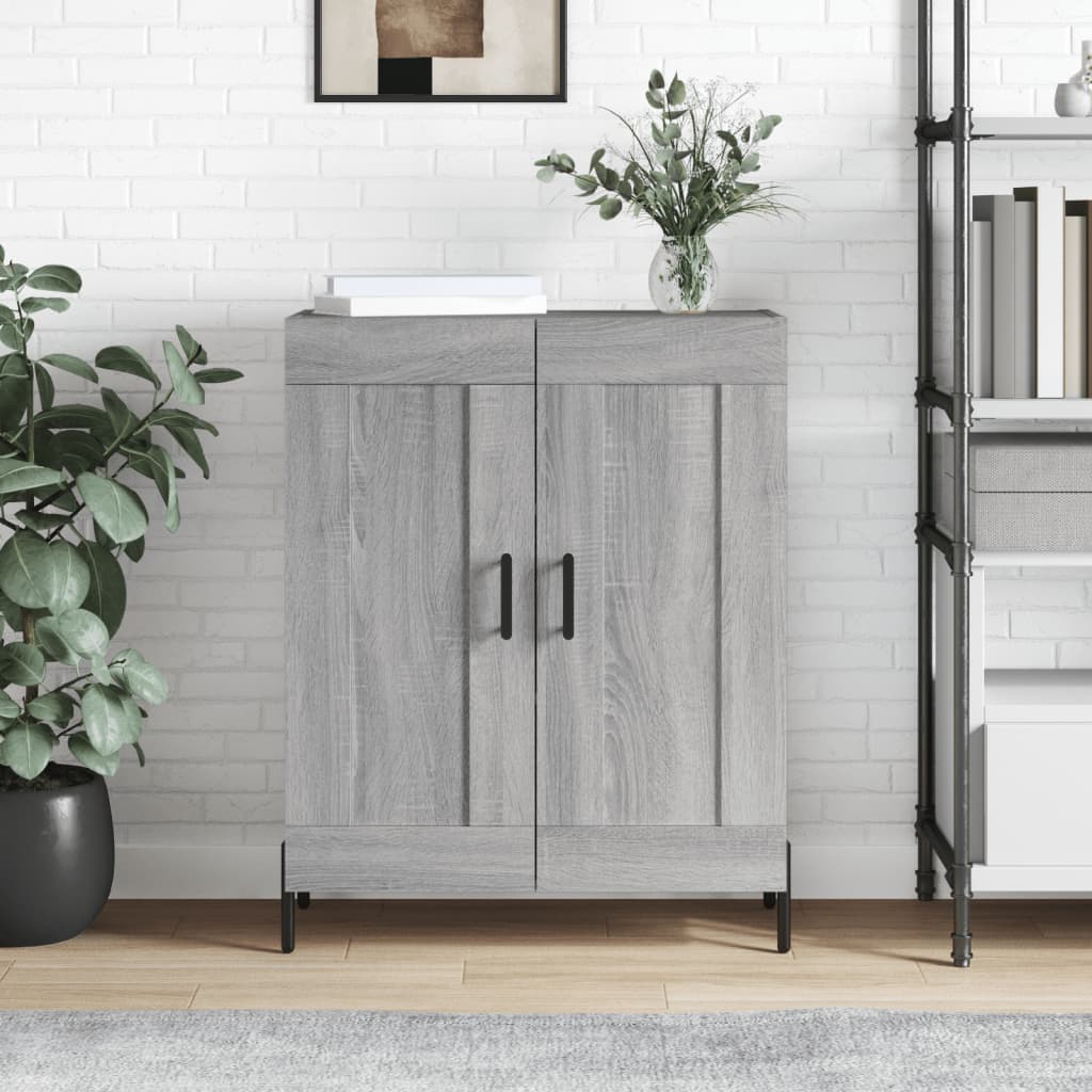 Buffet sonoma gris 69,5x34x90 cm bois d'ingénierie - XIOS