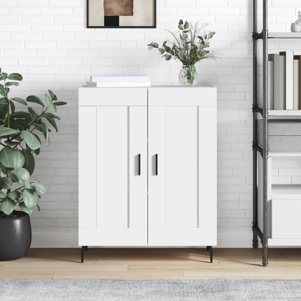 Buffet blanc 69,5x34x90 cm bois d'ingénierie - XIOS
