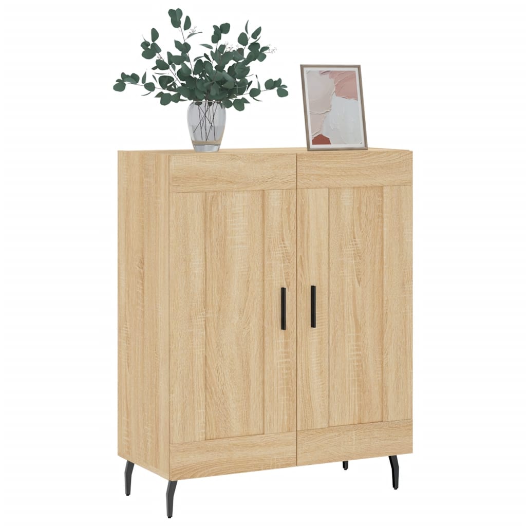 Buffet chêne sonoma 69,5x34x90 cm bois d'ingénierie - XIOS