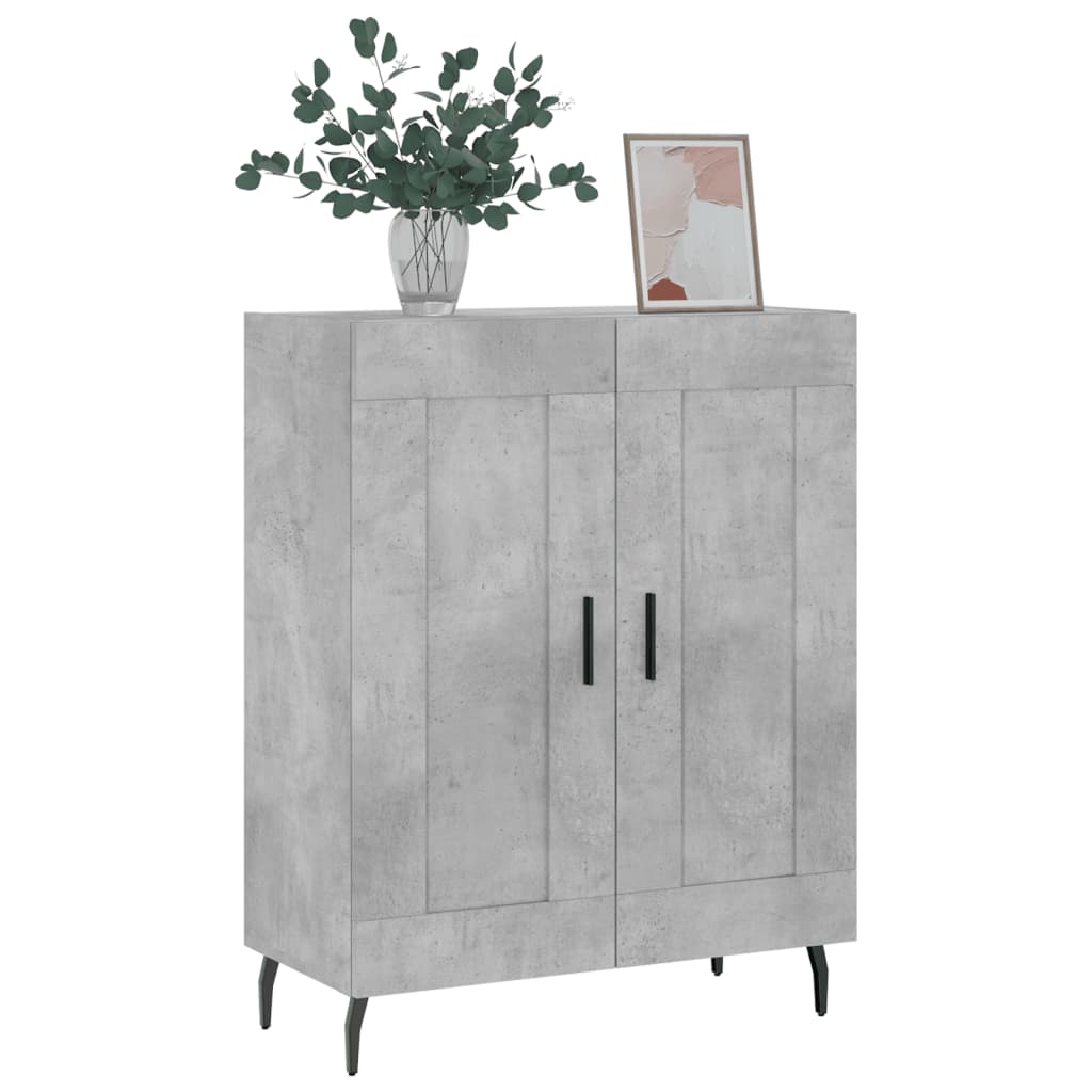 Buffet gris béton 69,5x34x90 cm bois d'ingénierie - XIOS