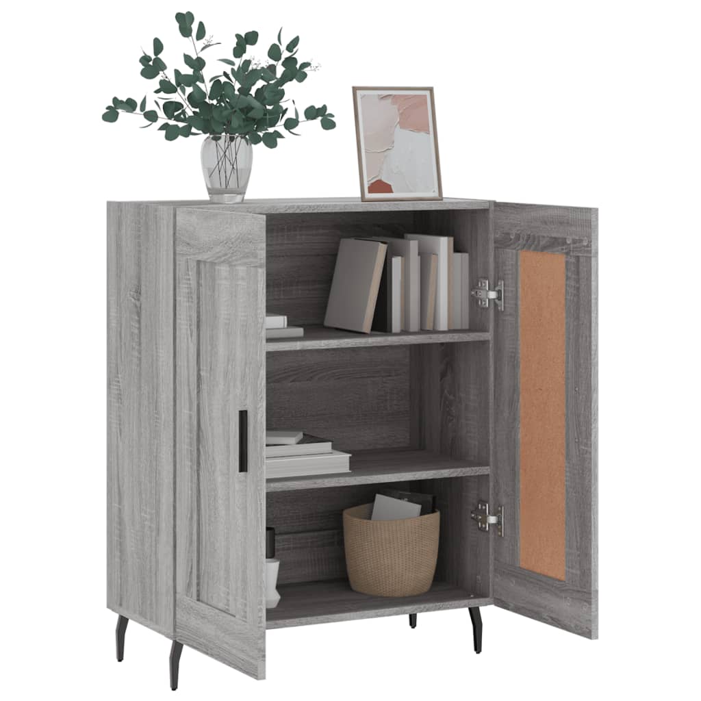 Buffet sonoma gris 69,5x34x90 cm bois d'ingénierie - XIOS