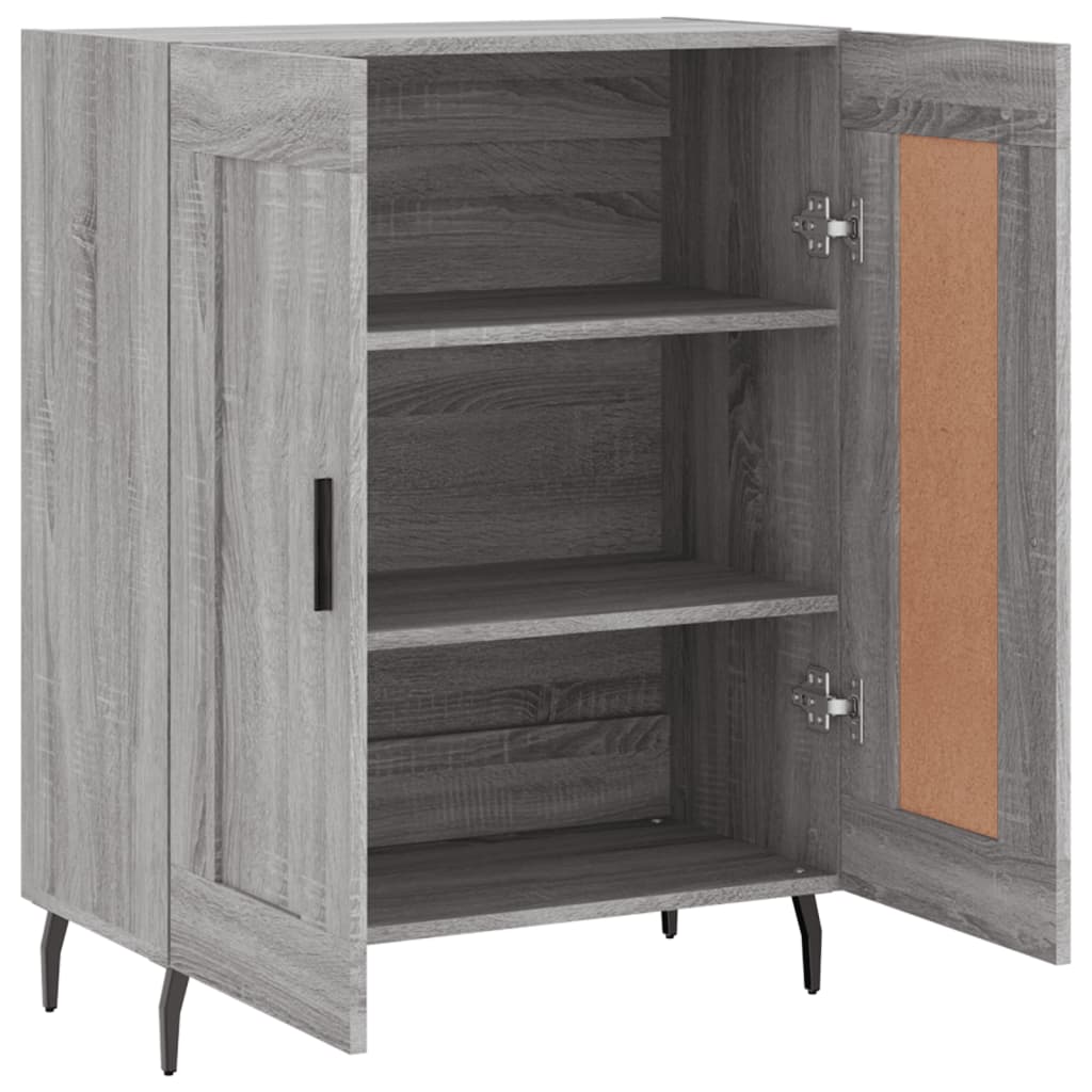 Buffet sonoma gris 69,5x34x90 cm bois d'ingénierie - XIOS