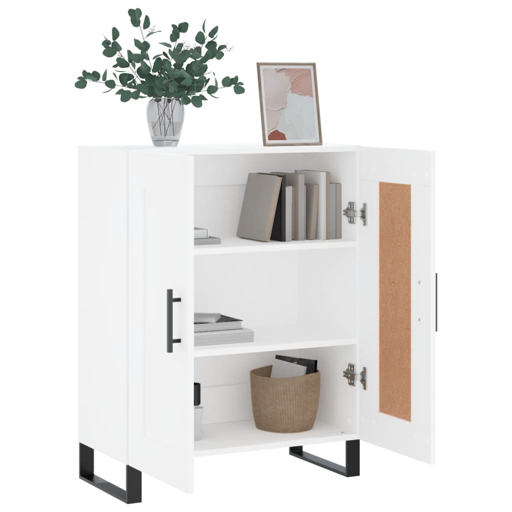 Buffet blanc 69,5x34x90 cm bois d'ingénierie - XIOS