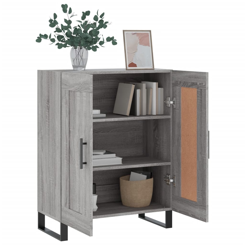 Buffet sonoma gris 69,5x34x90 cm bois d'ingénierie - XIOS