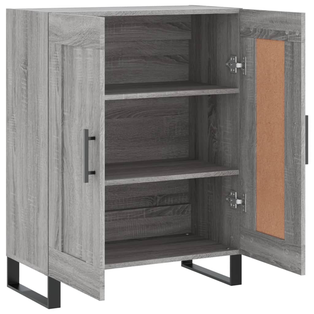 Buffet sonoma gris 69,5x34x90 cm bois d'ingénierie - XIOS
