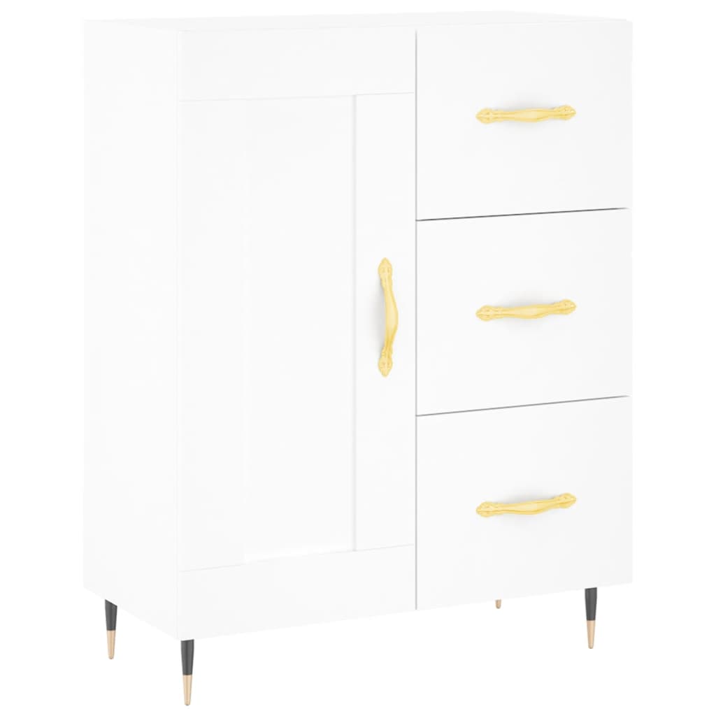 Buffet blanc 69,5x34x90 cm bois d'ingénierie - XIOS