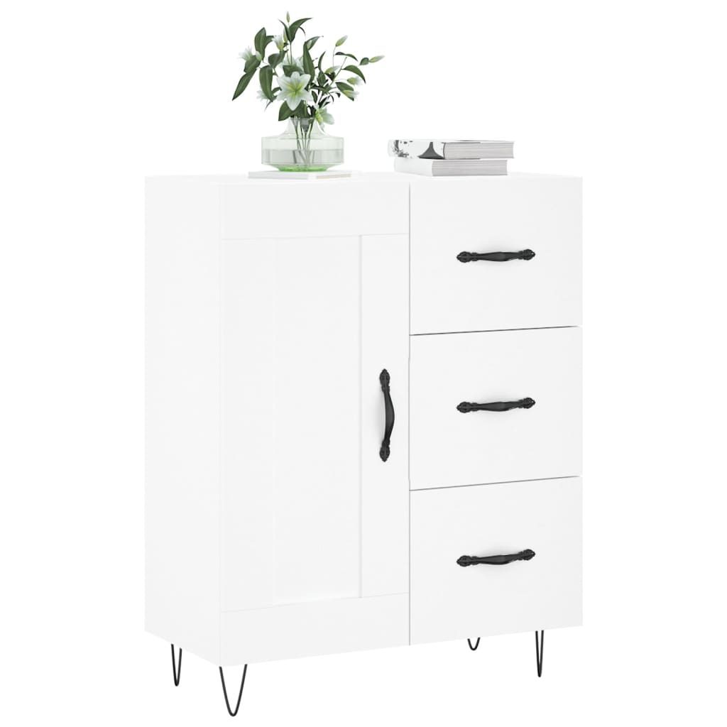 Buffet blanc 69,5x34x90 cm bois d'ingénierie - XIOS