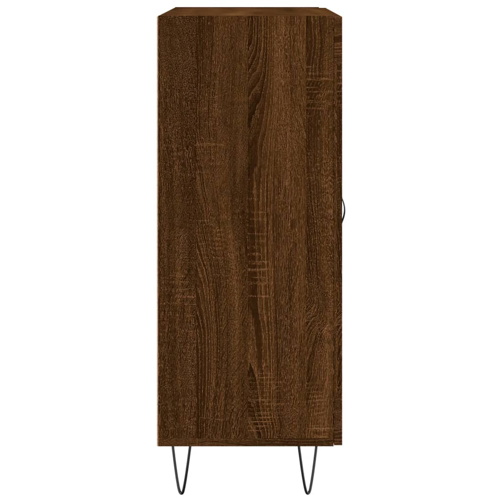 Buffet chêne marron 69,5x34x90 cm bois d'ingénierie Buffets & bahuts vidaXL