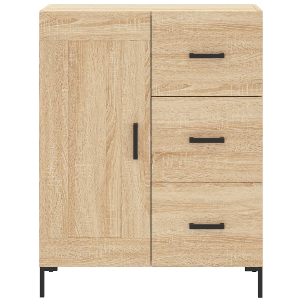 Buffet chêne sonoma 69,5x34x90 cm bois d'ingénierie - XIOS