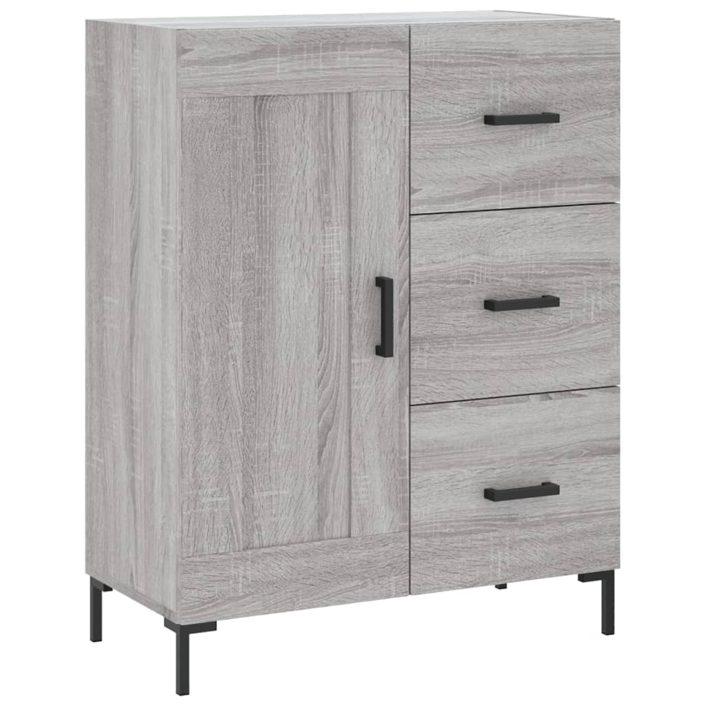 Buffet sonoma gris 69,5x34x90 cm bois d'ingénierie - XIOS
