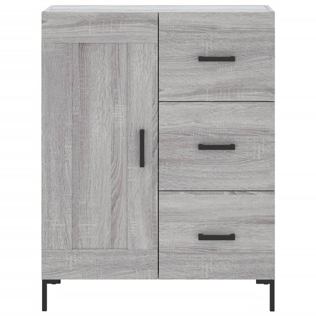 Buffet sonoma gris 69,5x34x90 cm bois d'ingénierie - XIOS
