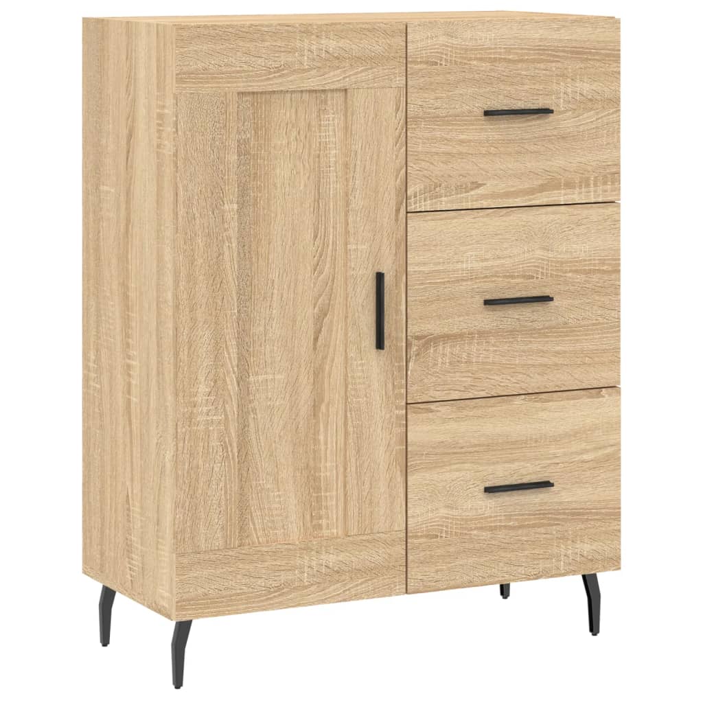 Buffet chêne sonoma 69,5x34x90 cm bois d'ingénierie - XIOS