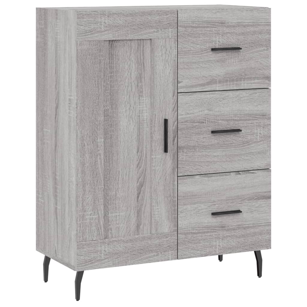 Buffet sonoma gris 69,5x34x90 cm bois d'ingénierie - XIOS