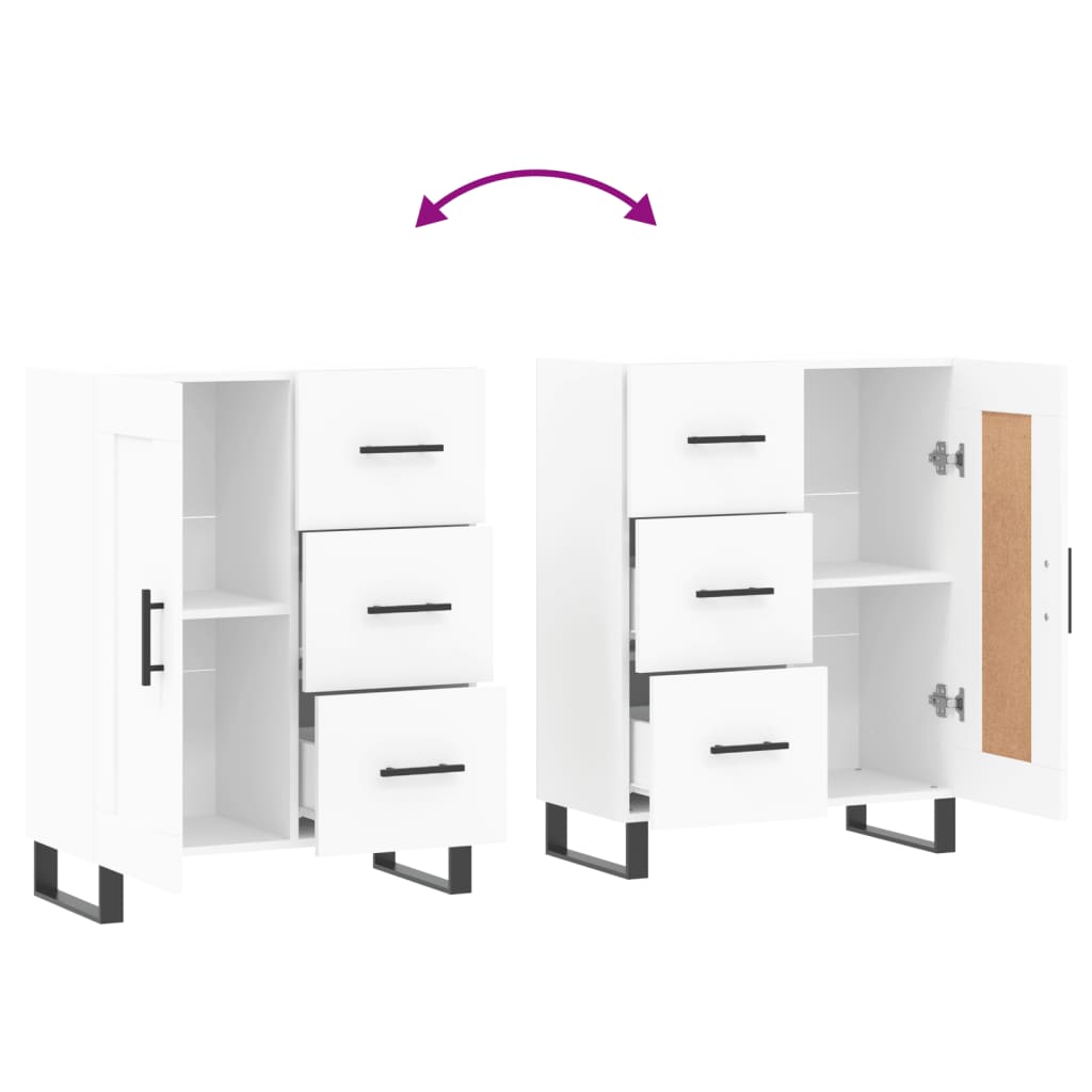 Buffet blanc 69,5x34x90 cm bois d'ingénierie - XIOS