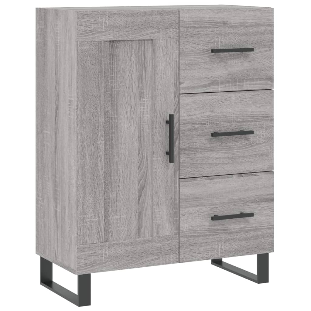 Buffet sonoma gris 69,5x34x90 cm bois d'ingénierie - XIOS
