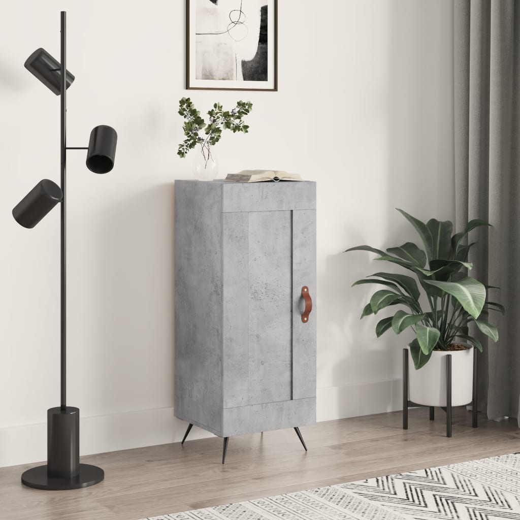Buffet Gris béton 34,5x34x90 cm Bois d'ingénierie - XIOS