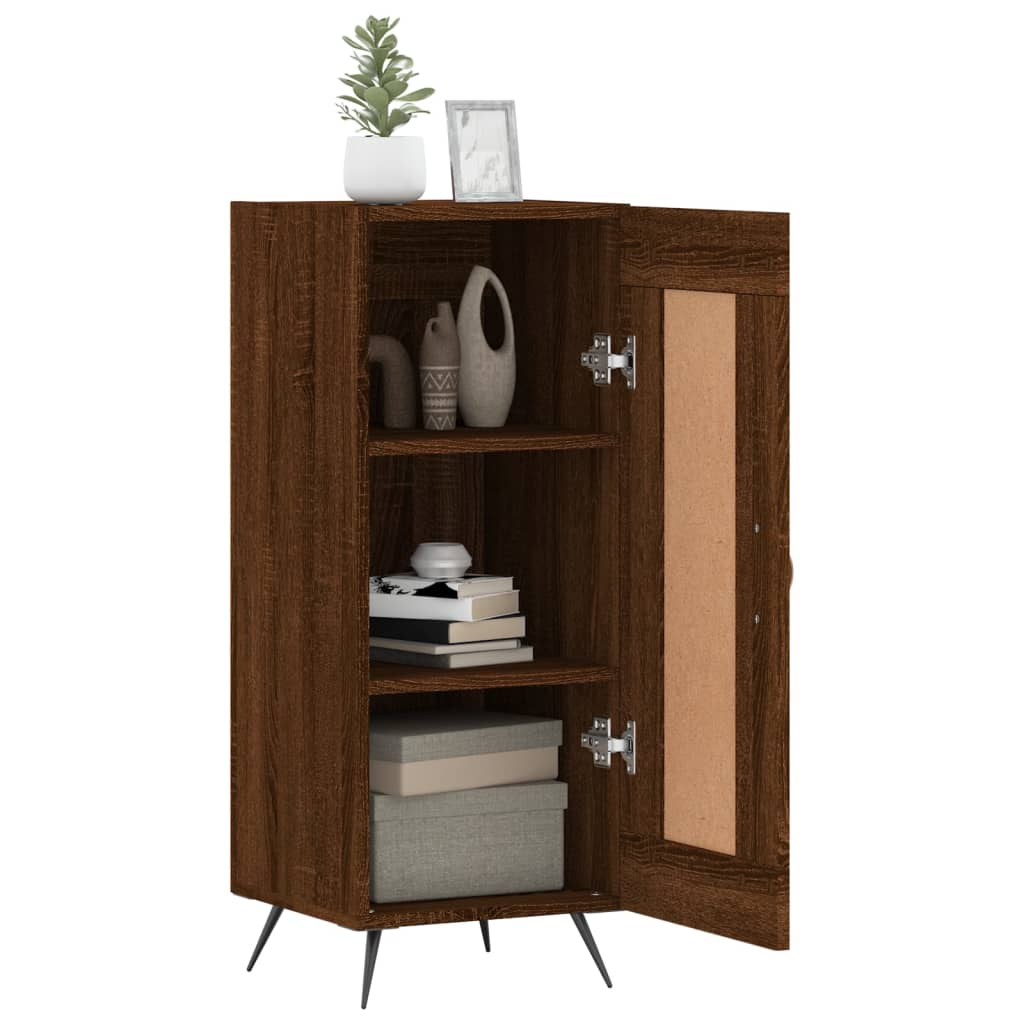 Buffet Chêne marron 34,5x34x90 cm Bois d'ingénierie - XIOS