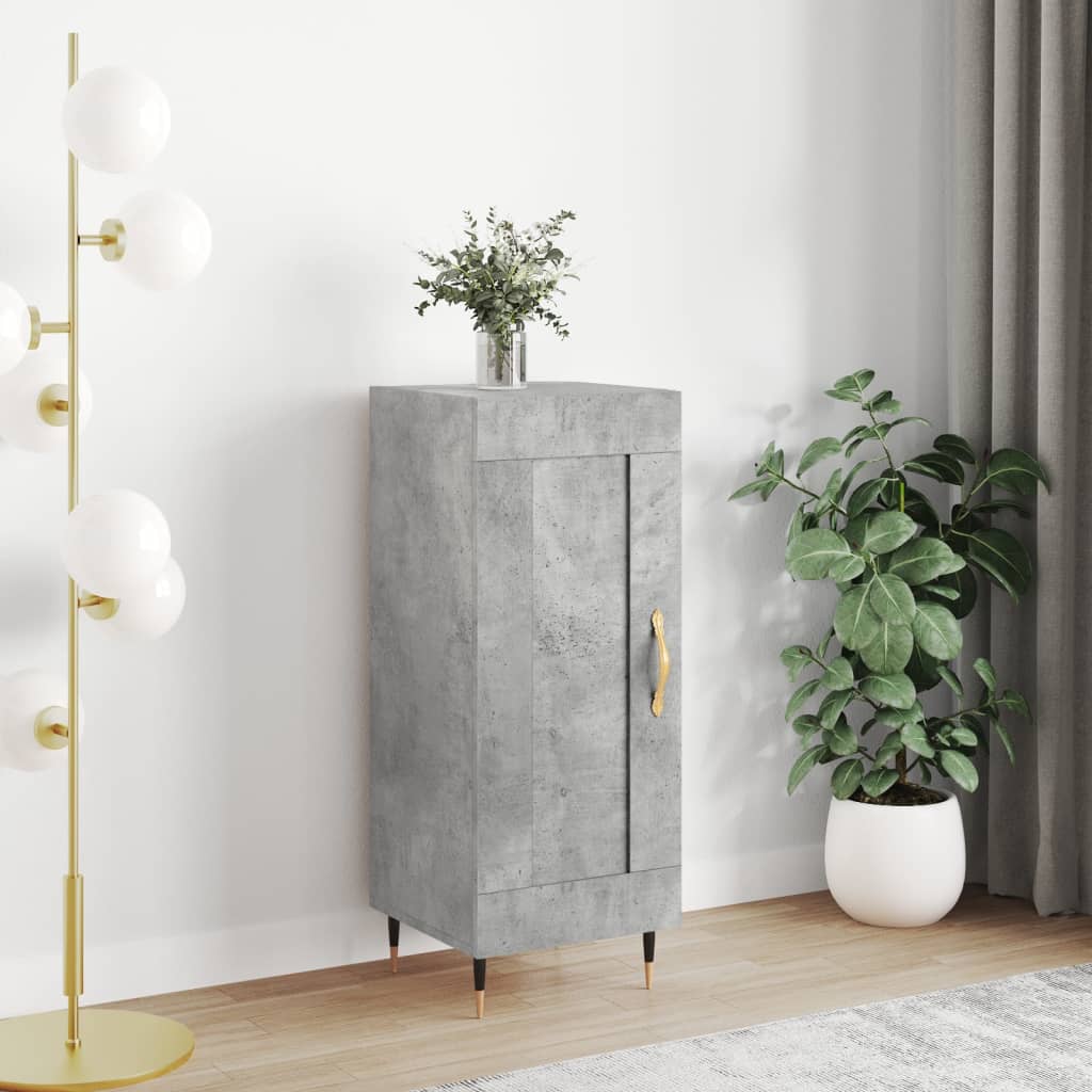 Buffet Gris béton 34,5x34x90 cm Bois d'ingénierie - XIOS