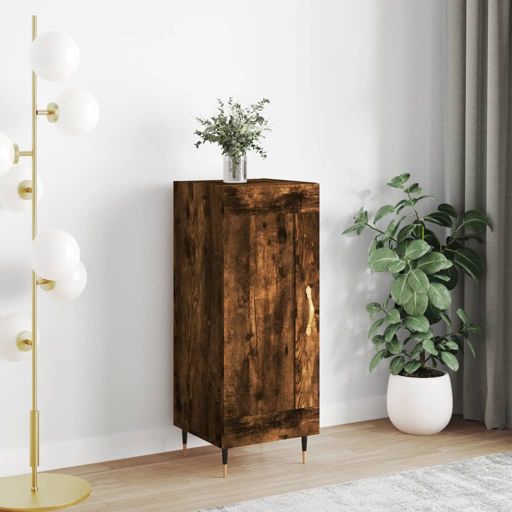 Buffet Chêne fumé 34,5x34x90 cm Bois d'ingénierie - XIOS