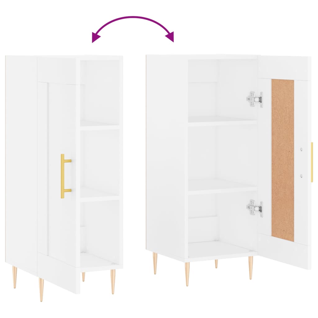 Buffet blanc 34,5x34x90 cm bois d'ingénierie - XIOS