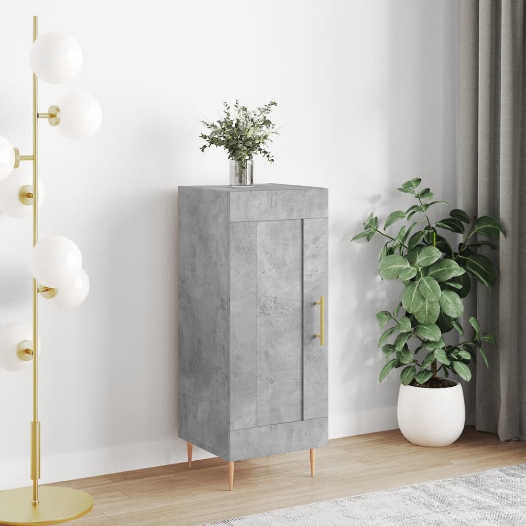 Buffet Gris béton 34,5x34x90 cm Bois d'ingénierie - XIOS