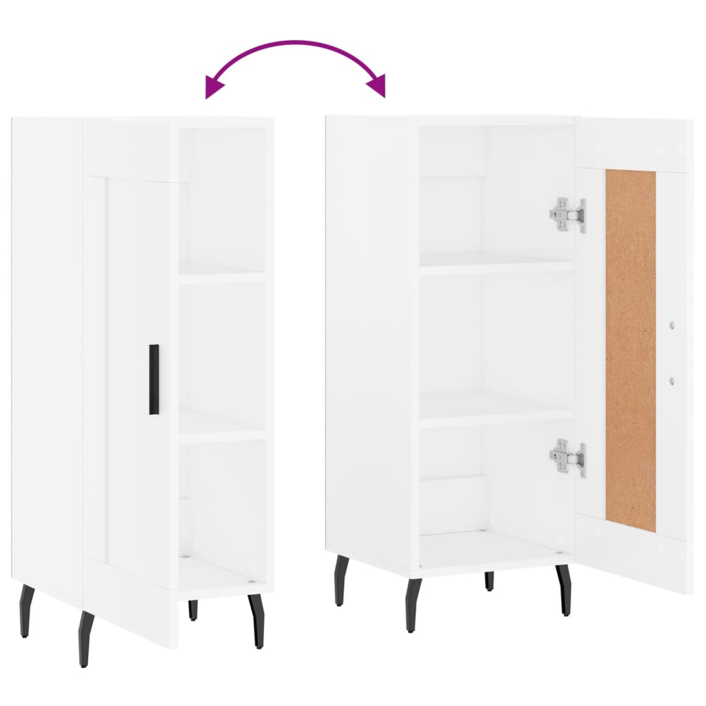 Buffet blanc 34,5x34x90 cm bois d'ingénierie - XIOS