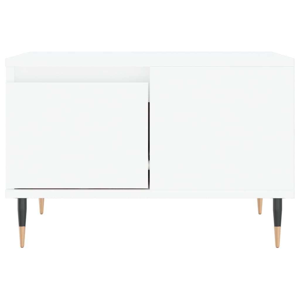 Table basse blanc 55x55x36,5 cm bois d'ingénierie - XIOS