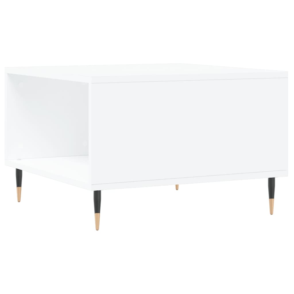Table basse blanc 55x55x36,5 cm bois d'ingénierie - XIOS