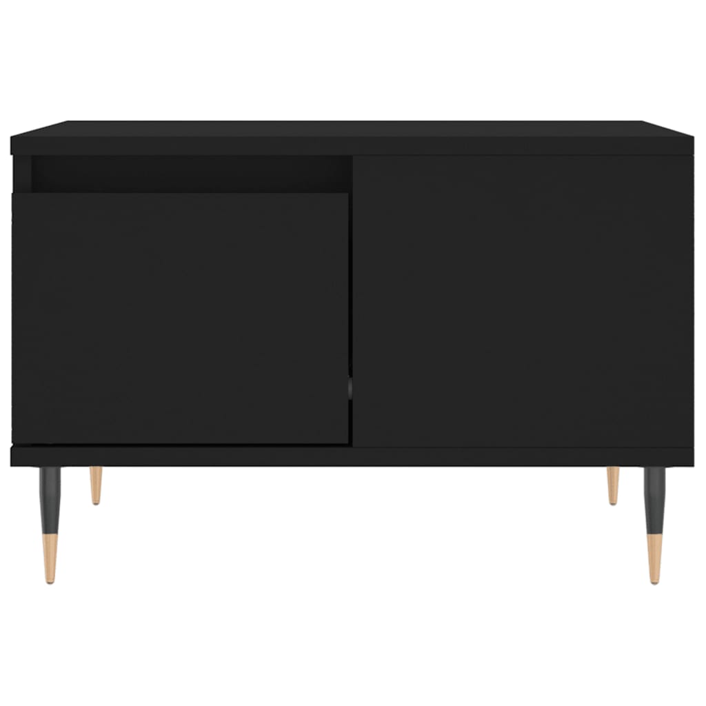 Table basse noir 55x55x36,5 cm bois d'ingénierie - XIOS