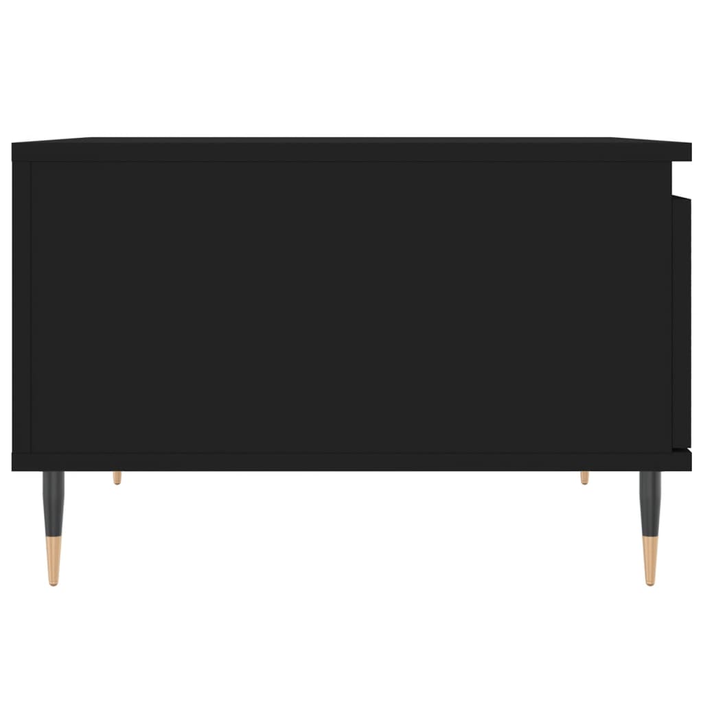Table basse noir 55x55x36,5 cm bois d'ingénierie - XIOS