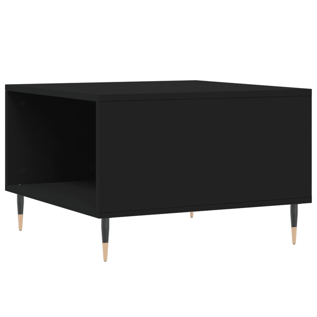 Table basse noir 55x55x36,5 cm bois d'ingénierie - XIOS