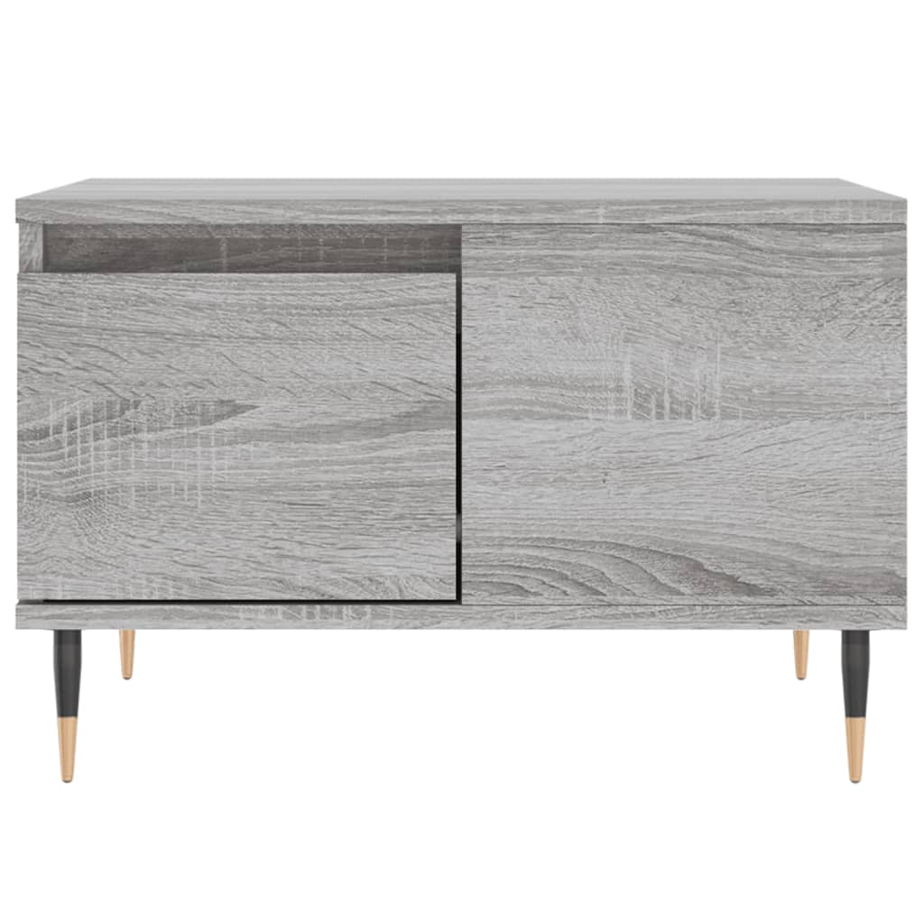 Table basse sonoma gris 55x55x36,5 cm bois d'ingénierie - XIOS