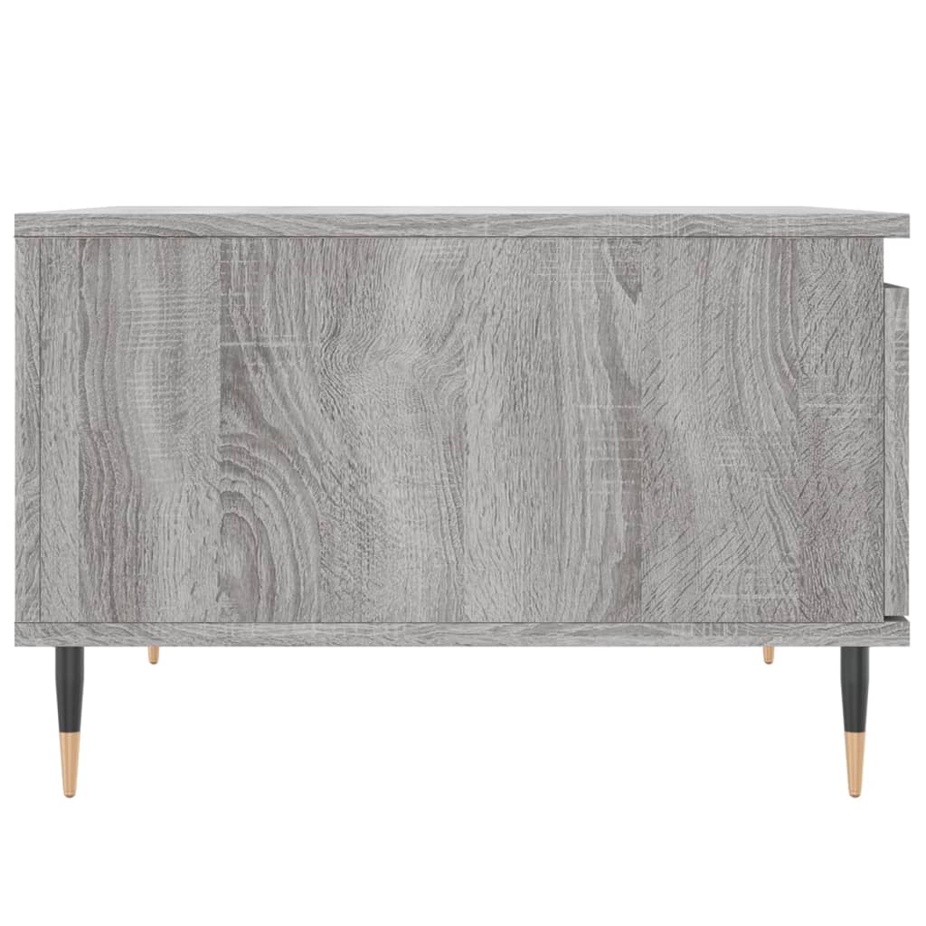 Table basse sonoma gris 55x55x36,5 cm bois d'ingénierie - XIOS
