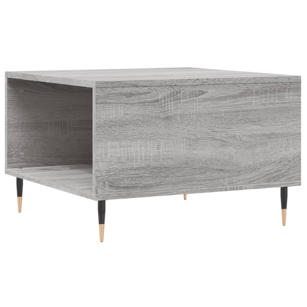 Table basse sonoma gris 55x55x36,5 cm bois d'ingénierie - XIOS