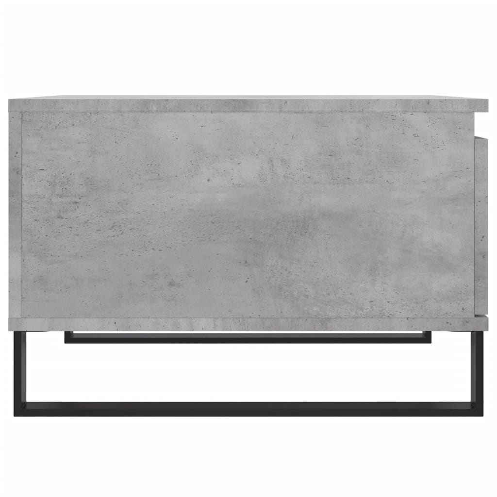 Table basse gris béton 55x55x36,5 cm bois d'ingénierie - XIOS
