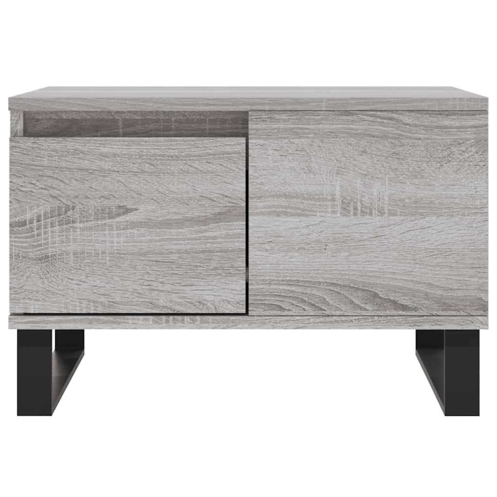 Table basse sonoma gris 55x55x36,5 cm bois d'ingénierie - XIOS